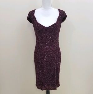 Theia sequin dress